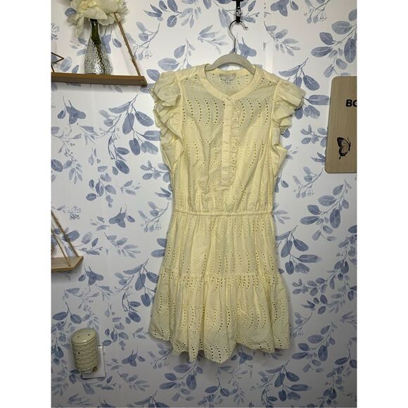 Joie Krystina B Cotton Eyelet Dress Size S - Picture 3 of 12